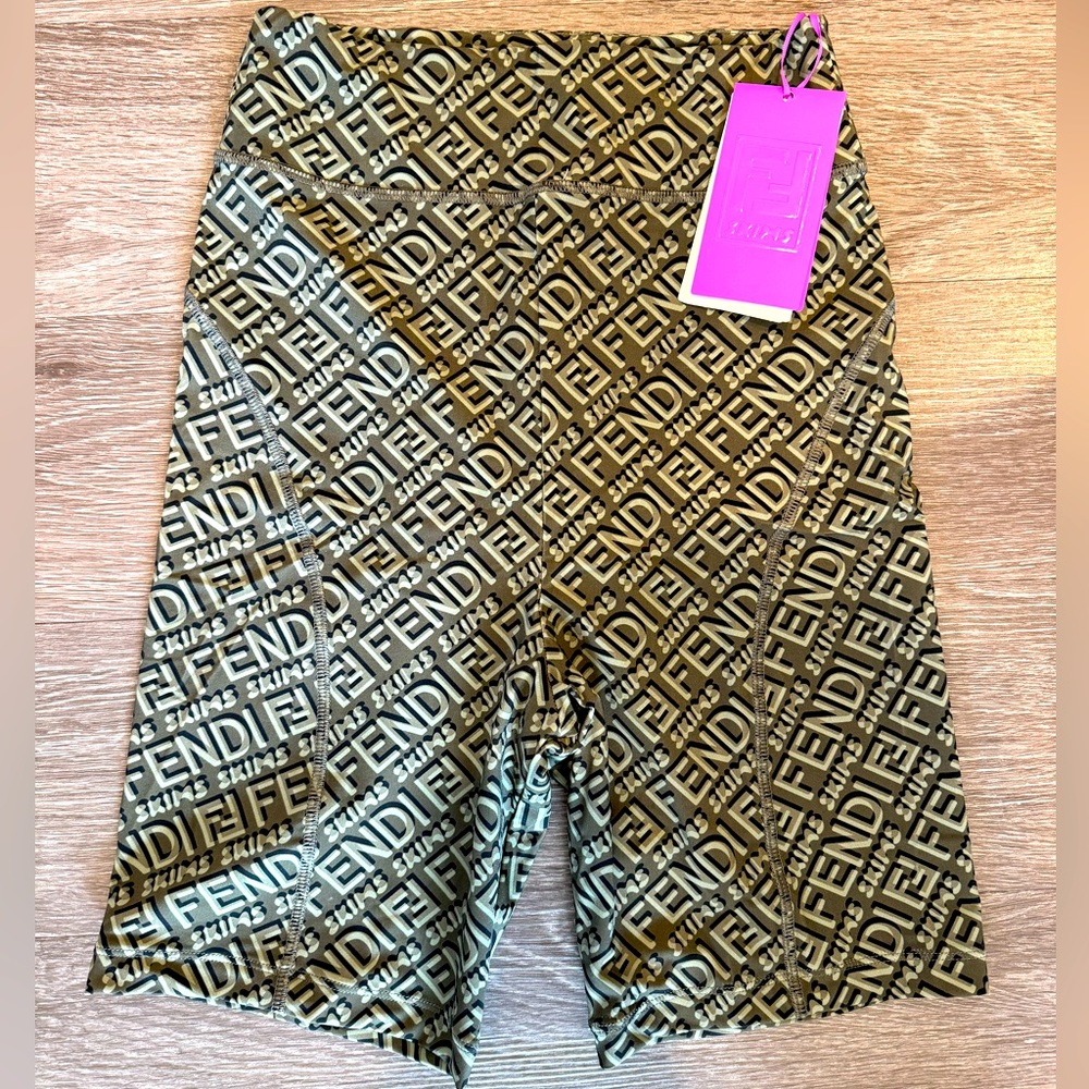 Fendi X Skims Collab Spandex Shorts